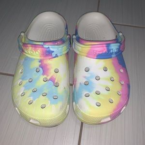 Tie Dye crocs